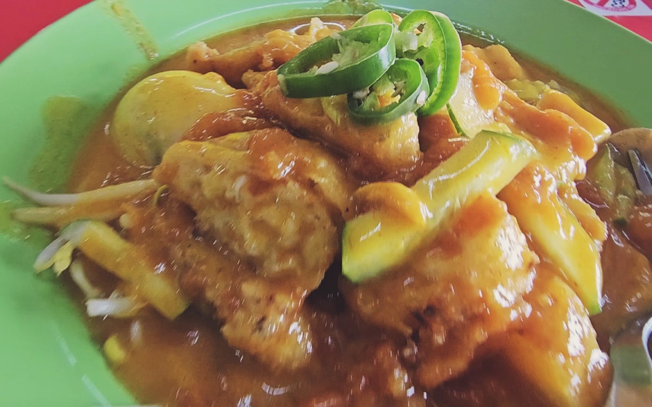 Mee rojak kuah biskut Marie istimewa Kedai Rojak Ibrahim Kuala Pilah