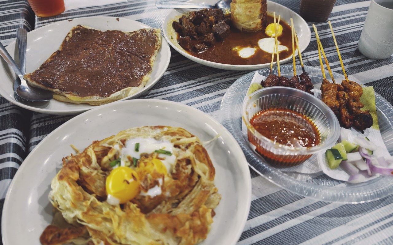 Roti canai garing tebar Abang Terbang Kuala Pilah
