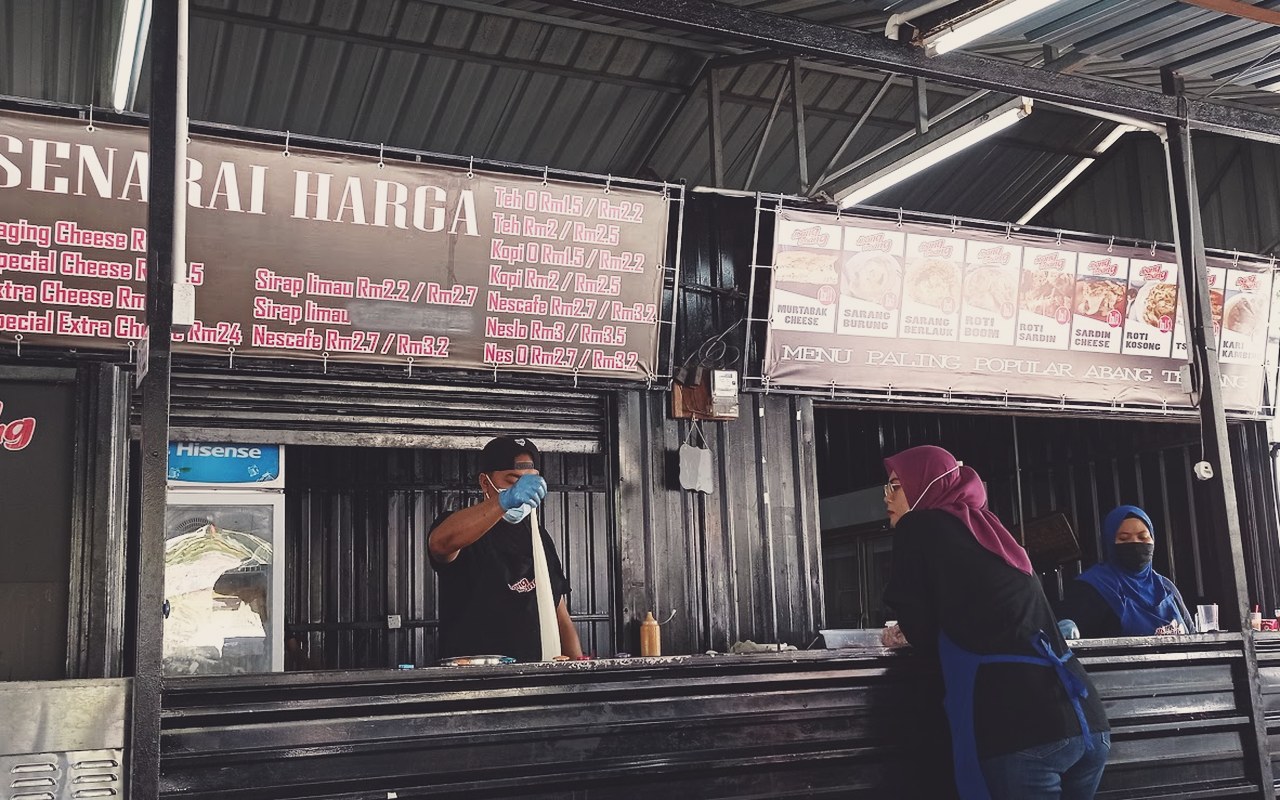 Roti Sarang Burung telur goyang Warung Abang Terbang