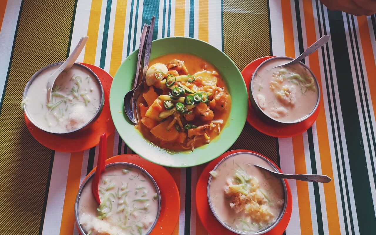 Semangkuk cendol pulut gula enau asli KP Cendol Corner Kuala Pilah