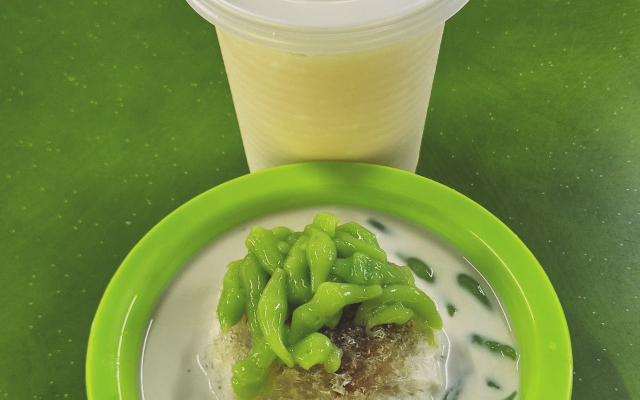 Mangkuk cendol santan gula Melaka PD Famous Cendol