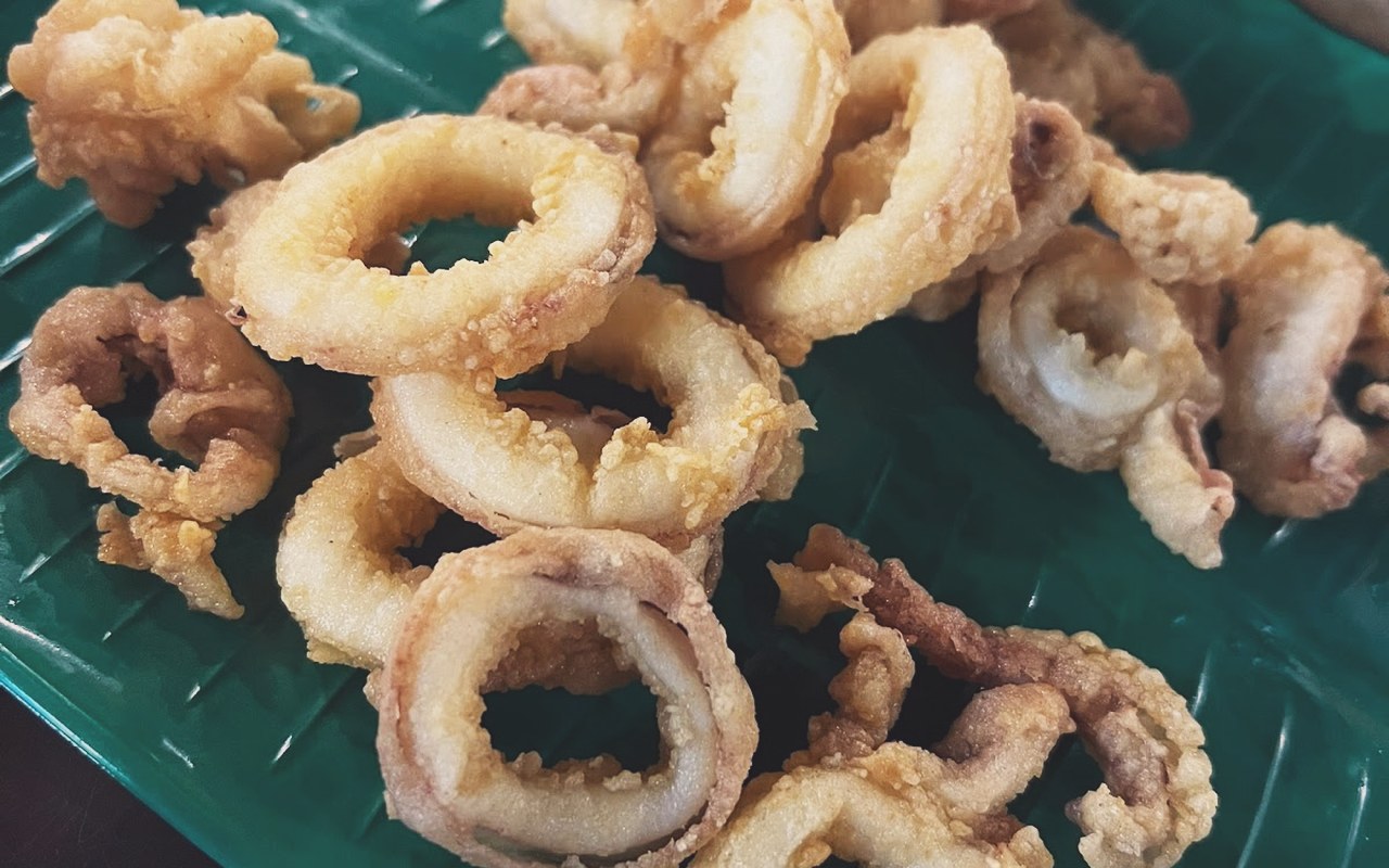 Sotong celup tepung rangup crispy Ikan Bakar Berapi PD