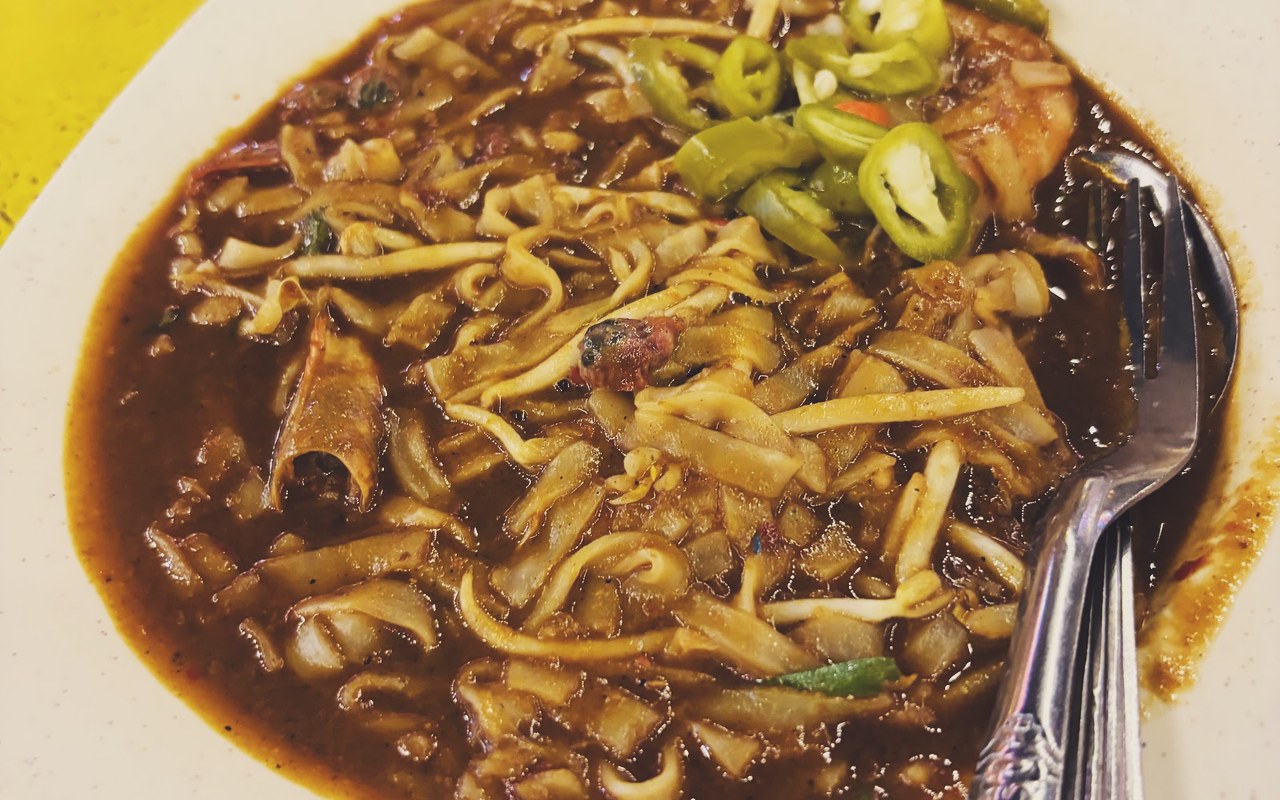 Char kuey teow basah udang kerang King's CKT Port Dickson