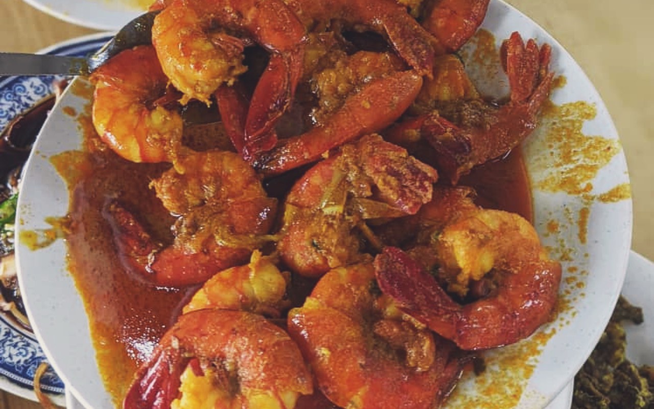 Sambal udang laut segar Restoran Deen Berjaya Port Dickson