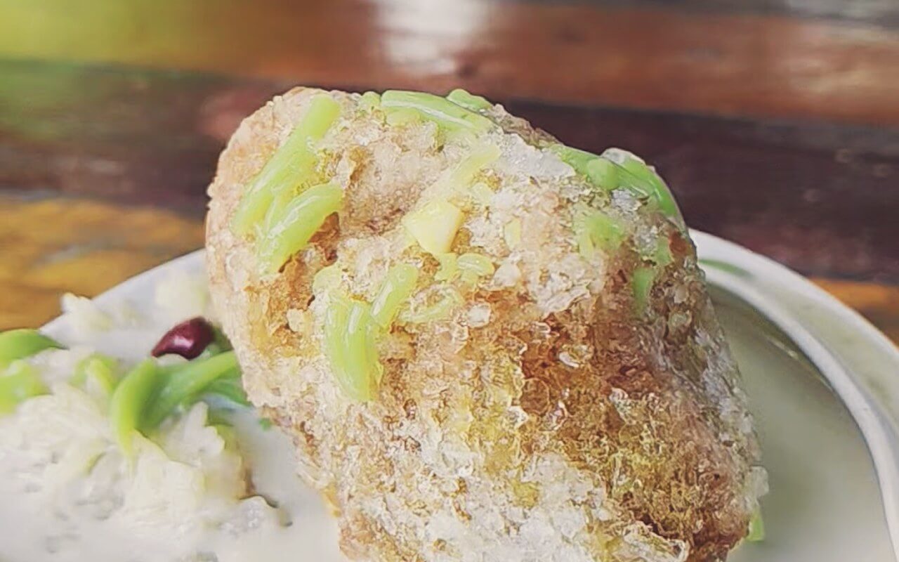 Mangkuk ais kepal cendol pulut gula Melaka pekat Cendol Songkok Tinggi