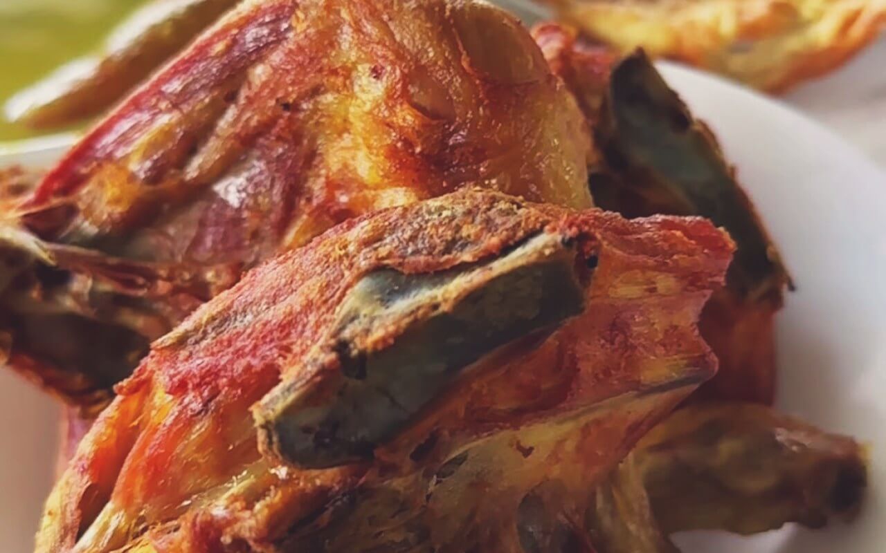 Ayam kampung goreng berempah keemasan Hayyan Huda Opah's Kitchen Seremban