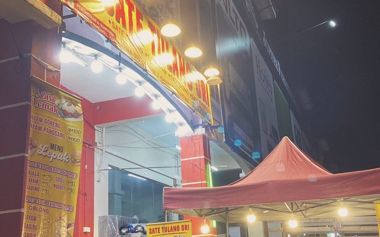 Premis malam Sate Tulang Ori Senawang Pusat Bandar Senawang